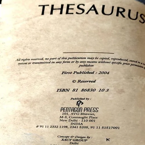 Thesaurus (pages 312)