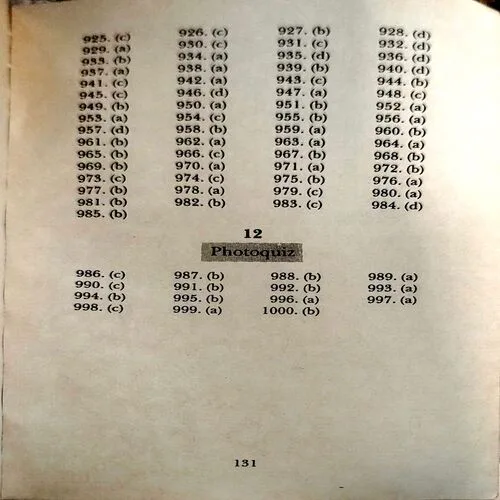 1000 Bengal Quiz (pages 132)