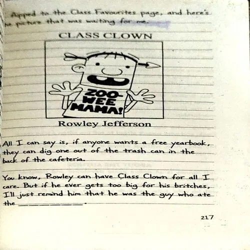 Diary Of A Wimpy Kid (Pages 218) (By Jeff Kinny)