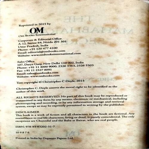 The Mahabharata Secret (By 382) (BY Christopher C. Doyle)