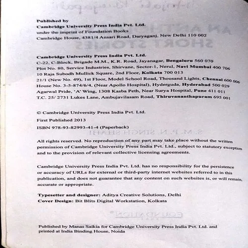 An Anthology Of Short Stories (pages 216)