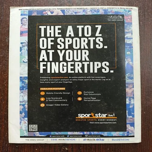 Sportstar ( October 2016 )