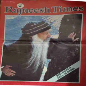 Rajneesh Times ( 16th Janaury 1989 ) ( Big Magazine ) ( Damaged book )