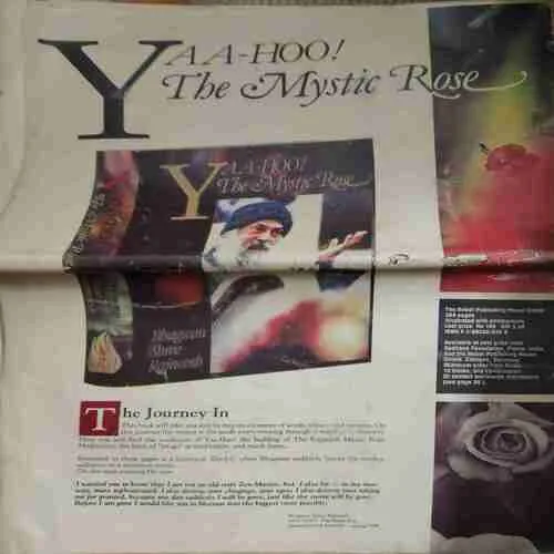 Rajneesh Times ( 16th Janaury 1989 ) ( Big Magazine ) ( Damaged book )