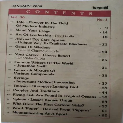 Wisdom ( January 2008 )