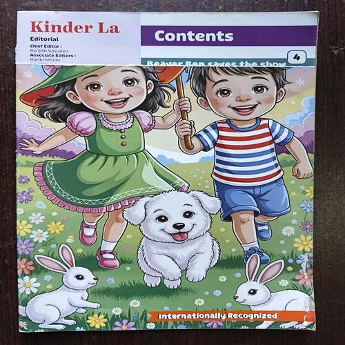 Kinder Le Descover the joy of learning through fun (Front Cover Half Cut )