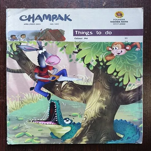 Document 4_55 Champak ( April 1st 2023 ) Front Cover Half Cut
