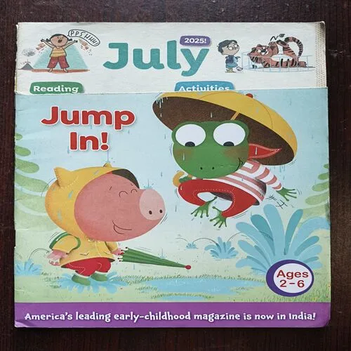 Highlights genies ( July 2025 ) Front Cover Half Cut