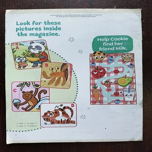 Highlights genies ( July 2025 ) Front Cover Half Cut