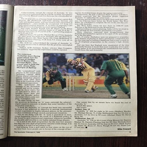 Sportstar Magazine ( February 1995 )