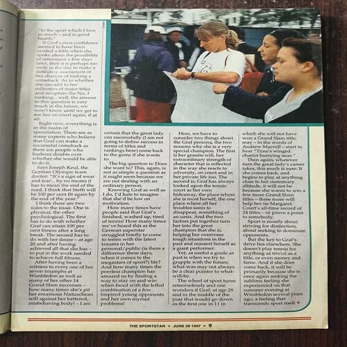 Sportstar Magazine ( June 1997 )