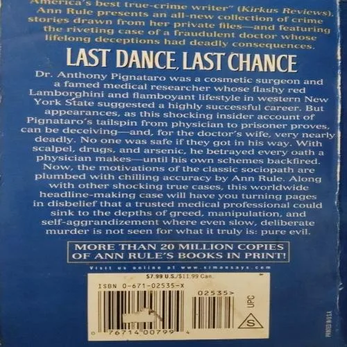 Last Dance, Last Chance and Other True Cases (By Ann Rule)
