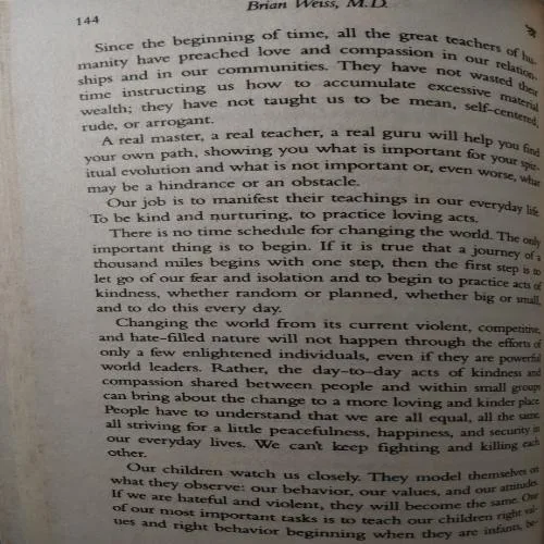 Messages From The Masters (By Dr Brain Weiss) (Total Pages = 264)