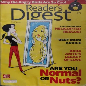 Readers 's Digest ( May 2012 ) ( cut on front cover ) Readers 's Digest ( May 2012 ) ( cut on front cover )