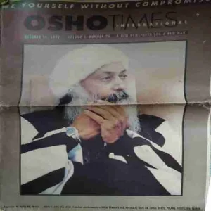 Osho Times ( 16th October 1992 ) ( Big Magazine ) (Damaged book )