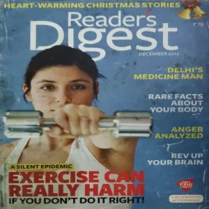 Readers 's Digest ( December 2012 ) ( cut on front cover ) Readers 's Digest ( December 2012 ) ( cut on front cover )