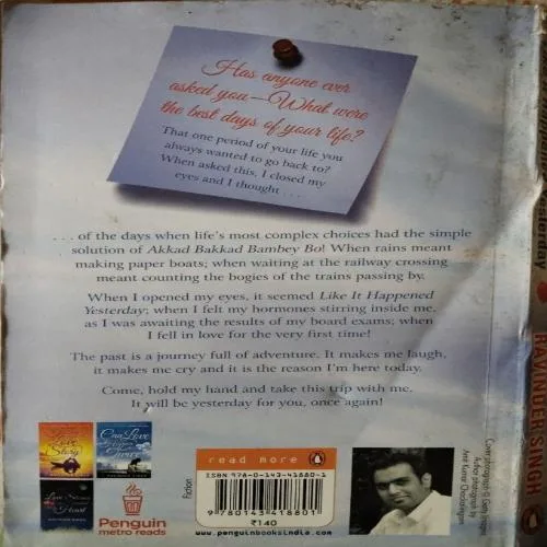 Document_34 Like It Happened Yesterday (By Ravinder Singh) (Total Pages = 199)