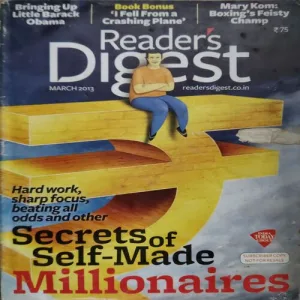 Readers 's Digest ( March 2013 ) ( cut on front cover ) Readers 's Digest ( March 2013 ) ( cut on front cover )