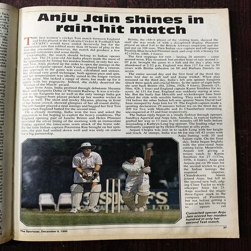 Sportstar ( December 1995 ) Front Cover Half Cut