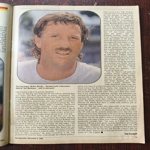 Sportstar ( December 1995 ) Front Cover Half Cut