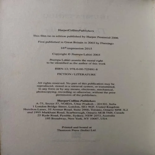 Document_47 The Namesake (By Jhumpa Lahiri) (Total Pages = 291)