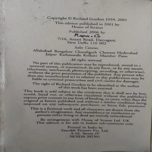Doctor And Son ( By Richard Gordon ) (Total Pages = 179)