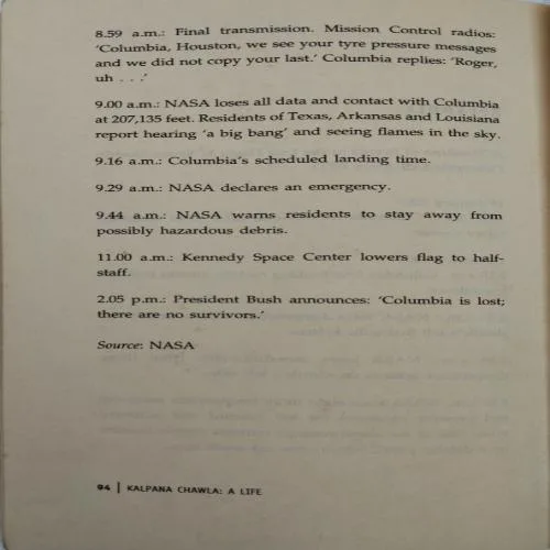 Kalpana Chawla A Life (Total Pages = 94)