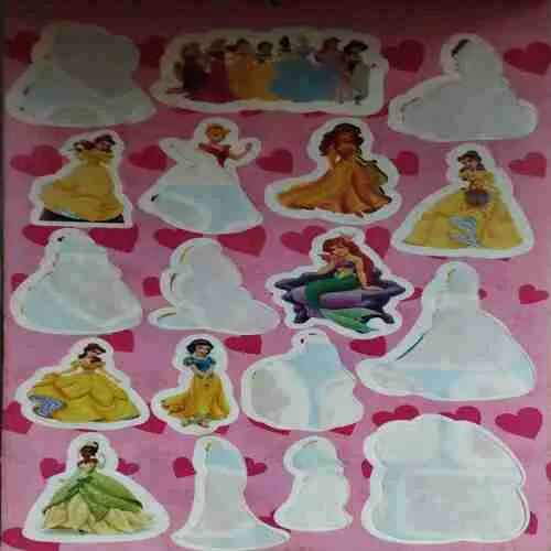 Barbie & Princess stickers ( Some stickers are missing)