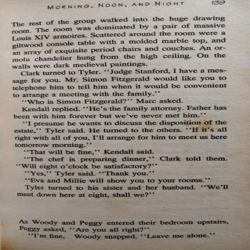 Morning, Noon and Night (By Sidney Sheldon) (Total Pages = 390)