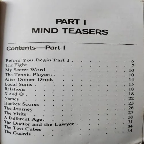 The Great Book Of Puzzles And Teasers (Total Pages = 256)