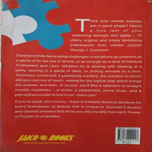 The Great Book Of Puzzles And Teasers (Total Pages = 256)