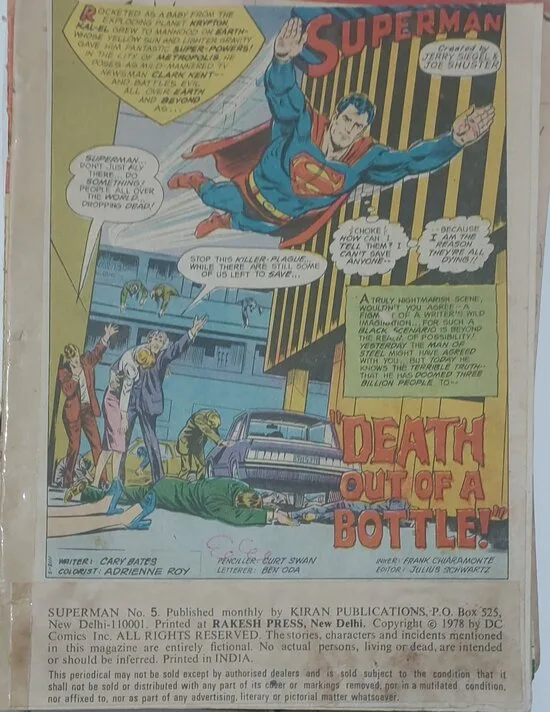 SUPERMAN DEATH SUPERMAN DEATH OUT OF A BOTTLE