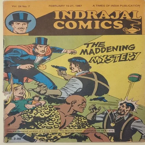 V24-7E THE MADDENING MYSTERY (Vol.24 NO7) INDRAJAL COMICS