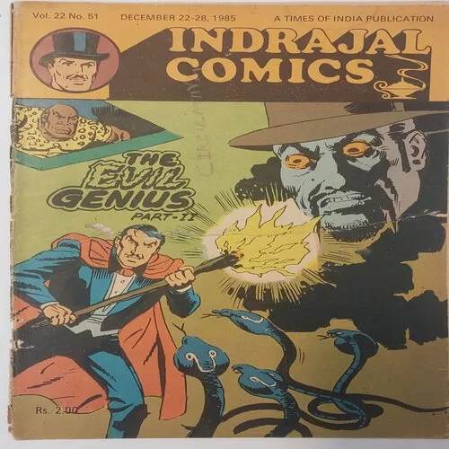 INDRAJAL COMICS -THE EVIL GENIUS PART-2 (Vol.22 No.51)