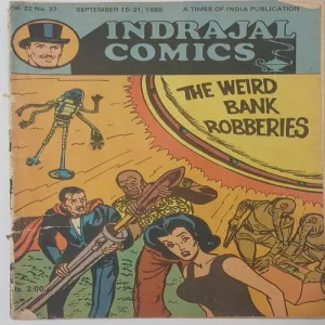 INDRAJAL COMICS -THE WEIRD BANK ROBBERS (VOL22 No.37)