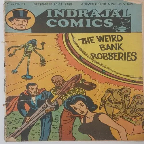 INDRAJAL COMICS -THE WEIRD BANK ROBBERS (VOL22 No.37)
