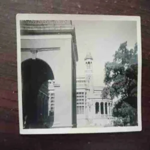OLD PHOTOGRAPHS (NO.11)( THIS IS A BLACK AND WHITE PHOTOGRAPH OF A BULILDING WITH A MINARET , POTENTIALLY IN INDIA . CECIL BEATON IN 1944. )