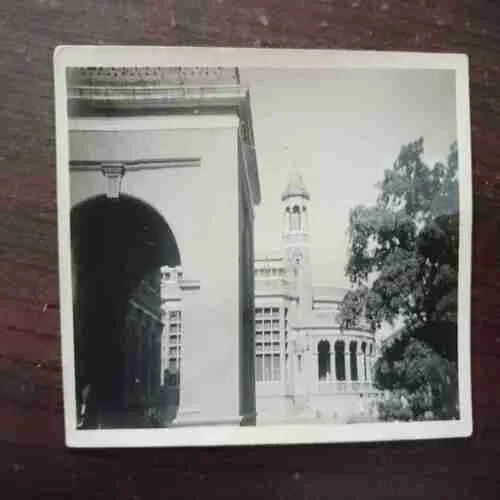 OLD PHOTOGRAPHS (NO.11)( THIS IS A BLACK AND WHITE PHOTOGRAPH OF A BULILDING WITH A MINARET , POTENTIALLY IN INDIA . CECIL BEATON IN 1944. )