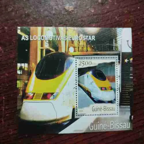 A LOCOMOTIVAS EUROSTAR ,GUINE - BISSAU 2500 FCFA , 2001