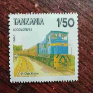TANZANIA 1985 LOCOMOTIVE MINT NH STAMPS