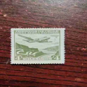 Chile – Correos de Chile ‘Línea Aérea Nacional’ Airmail Stamp,4 Milésimos”