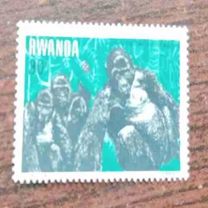 Rwanda ,Mountain gorillas (gorilles de montagne) ,QUESTA , 1983 , 30C