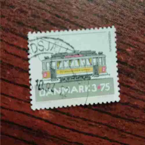 DENMARK 1994 3,75Kr Used Electric Tram . STAMPS