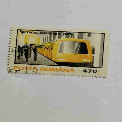 POSTA ROMANA 470 , METROUL BUCURESTI (1979)