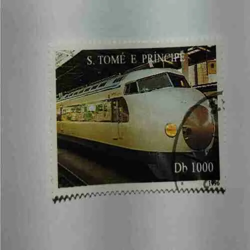 1996 São Tomé e Príncipe High-Speed Train Stamp (Db 1000)