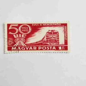 MAGYAR POSTA 1 Ft , 50 UIC 1922-1972