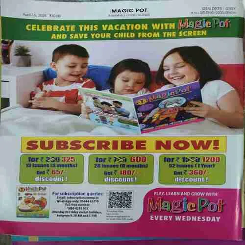 Magic pot ( 16th April 2025 ) (cut on front cover )