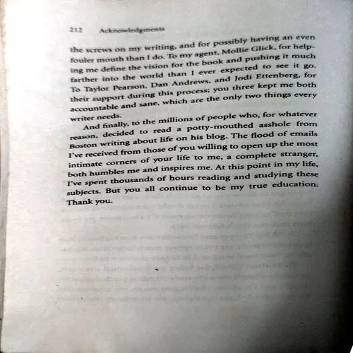 The Subtle Art Of Not Giving A Fuck (pages 212) (by Mark Mason)