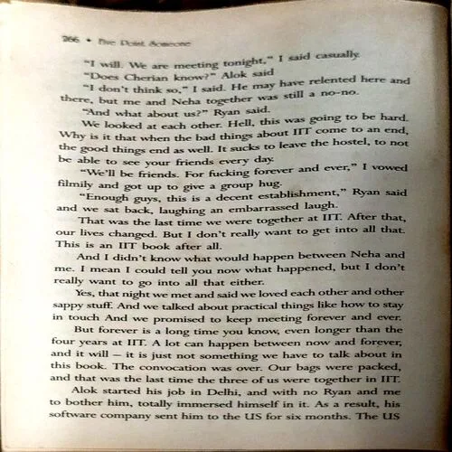 Five Point Someone What not to do at IIT (pages 266) (By CHETAN BHAGAT)