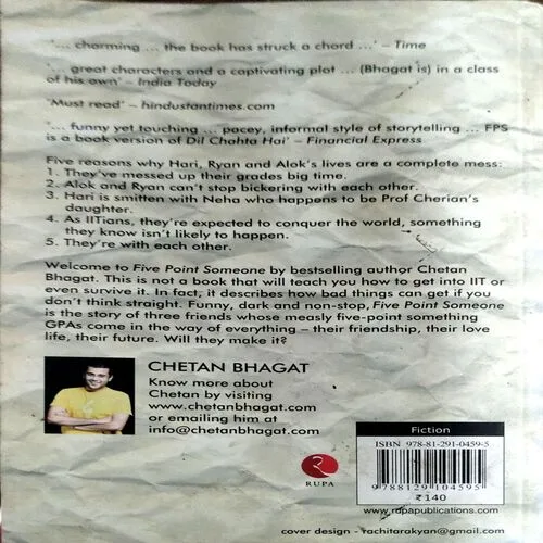 Five Point Someone What not to do at IIT (pages 266) (By CHETAN BHAGAT)